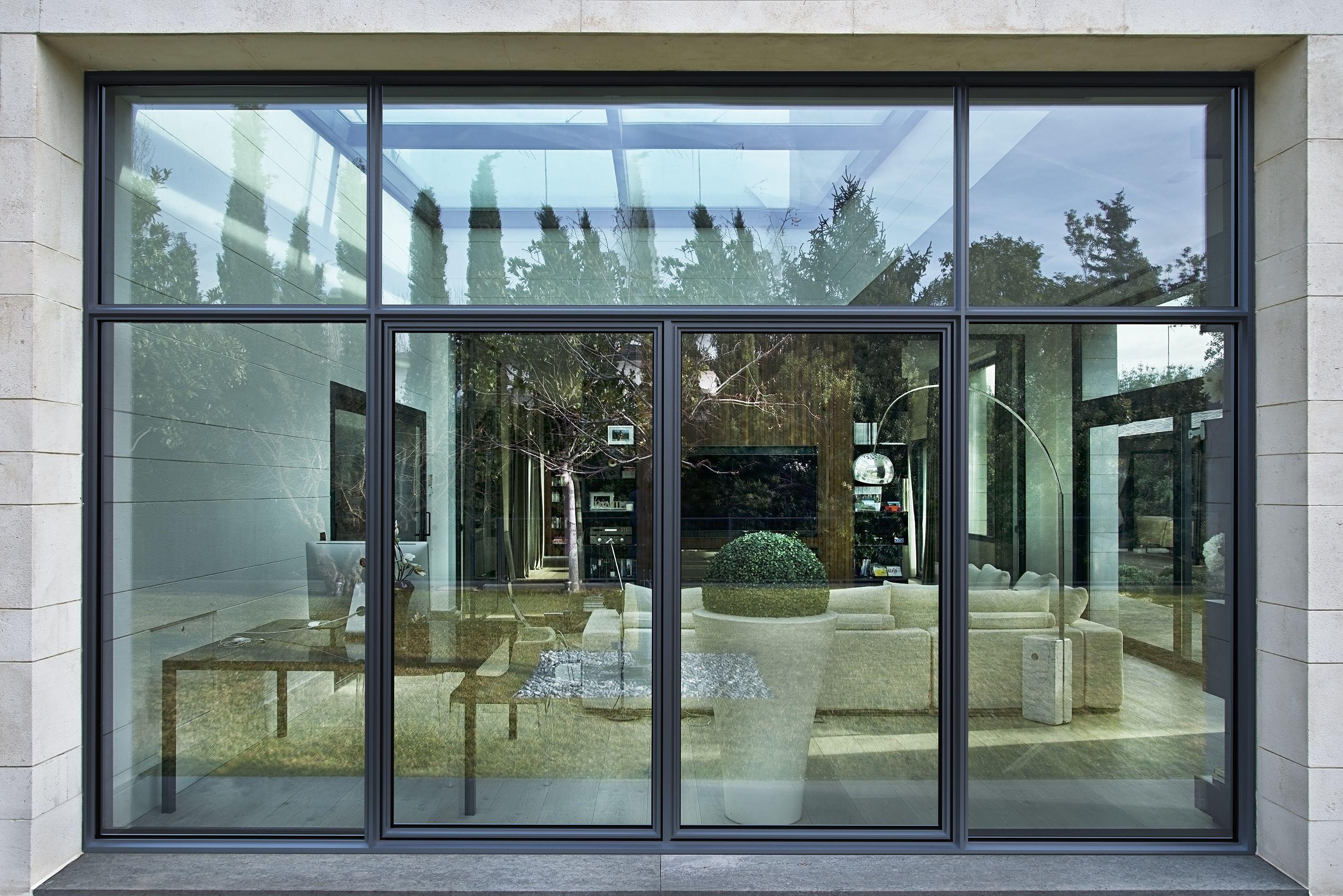 Structural glazing sliding window wall installed by AL-HUTAIB